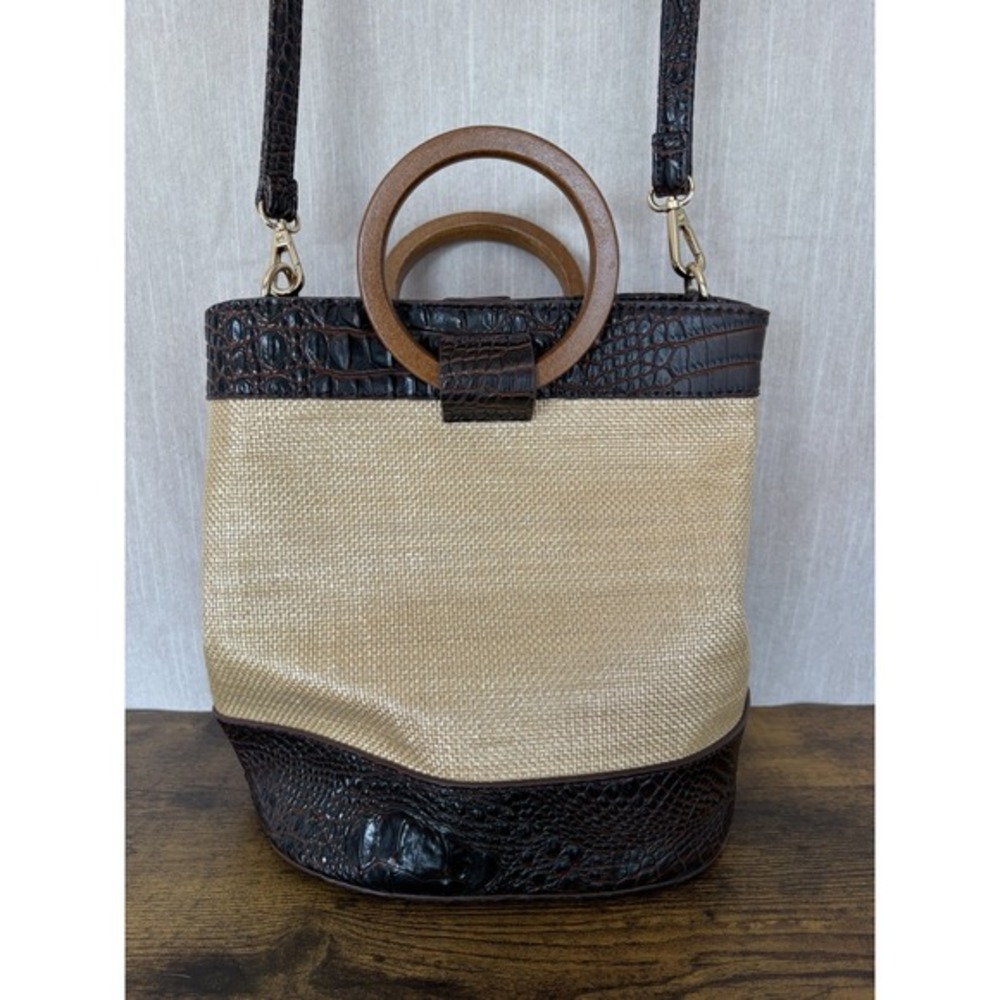 EST 1946 Purse‎ Tan & Brown Crossbody Bag Adjustable Strap With Handle